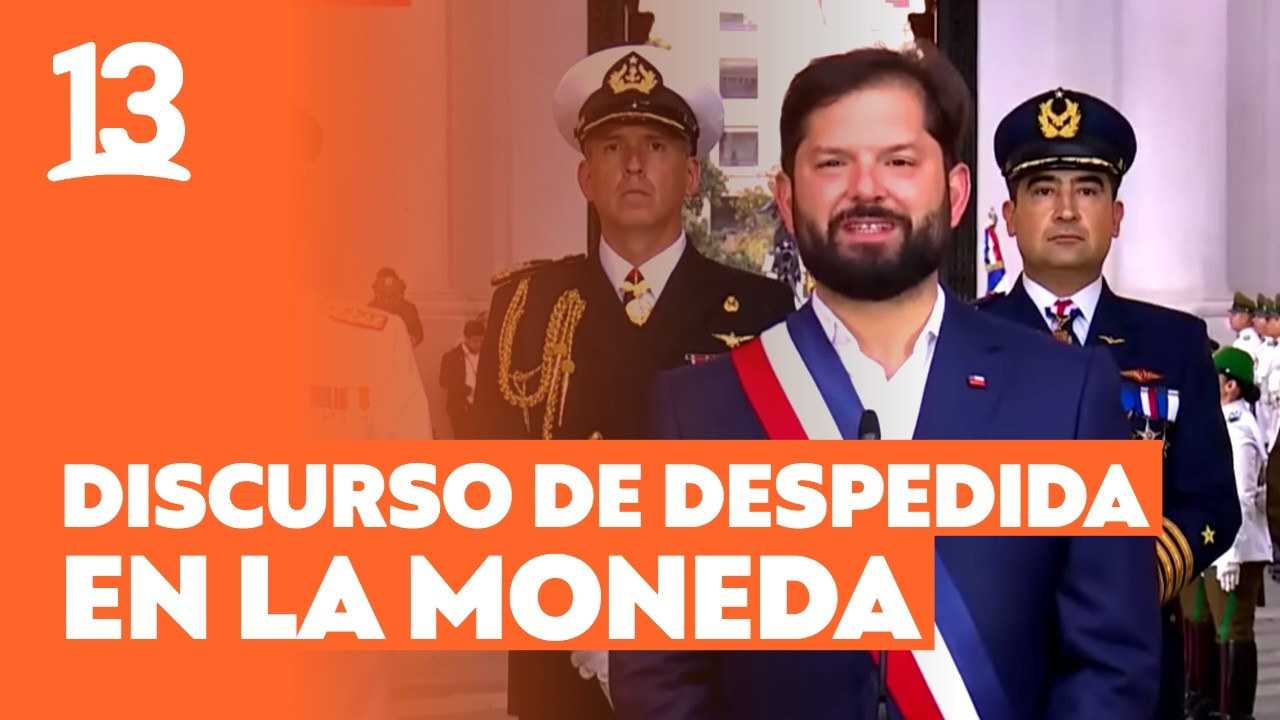 Último discurso en La Moneda del Presidente Boric: 