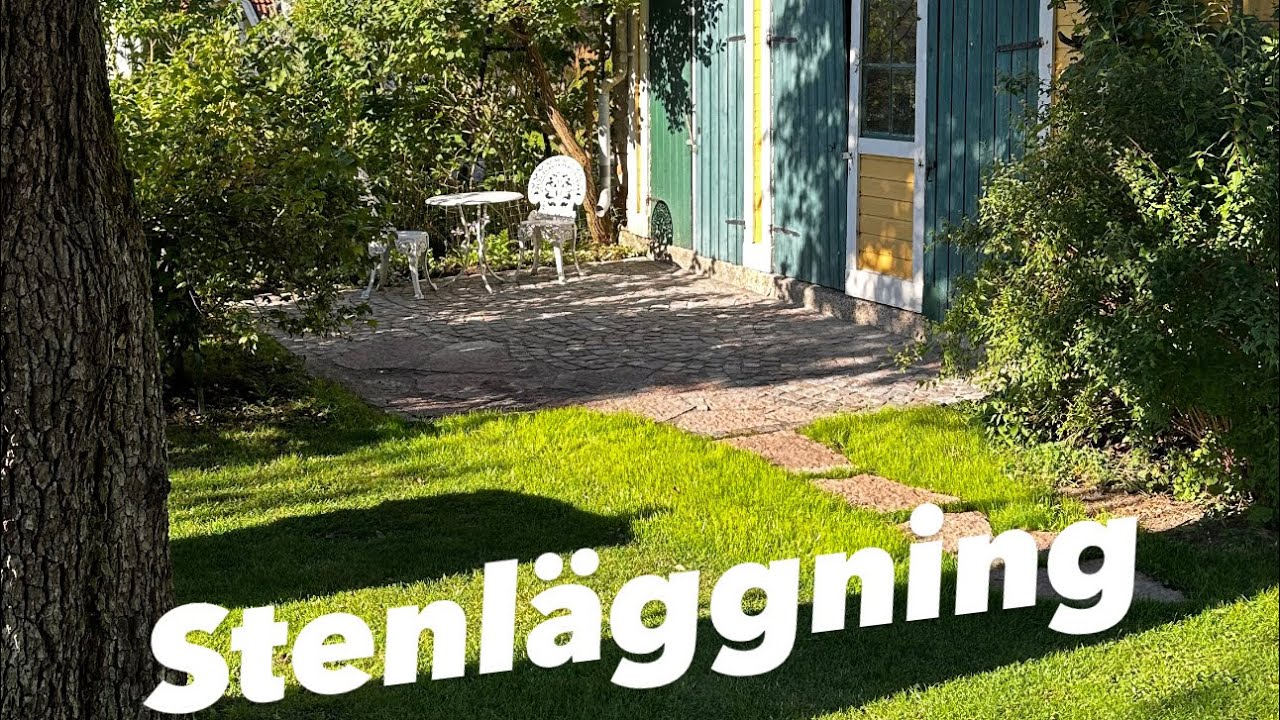 S&aring;h&auml;r gjorde jag min stens&auml;ttning hemma med gammal gatsten och &ouml;landssten. 