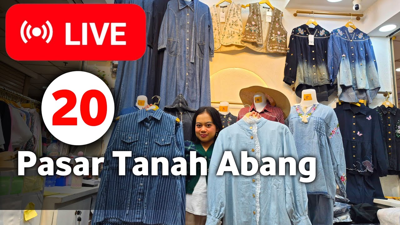 LIVE 20 l SETELAN ROK MURAH, SETELAN CELANA VIRAL MODEL TERLARIS DI PASAR TANAH ABANG HARI INI