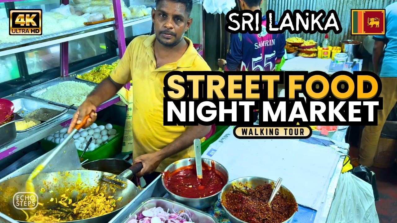 Exploring Colombo’s Aluthkade Night Market | Sri Lanka Street Food | 4K Walking Tour
