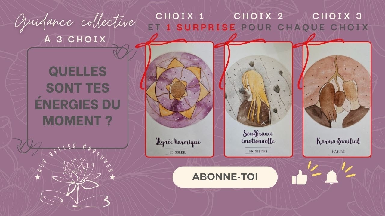 💫 Quelles sont tes énergies du moment ?  🎁 Avec une surprise pour chaque guidance !