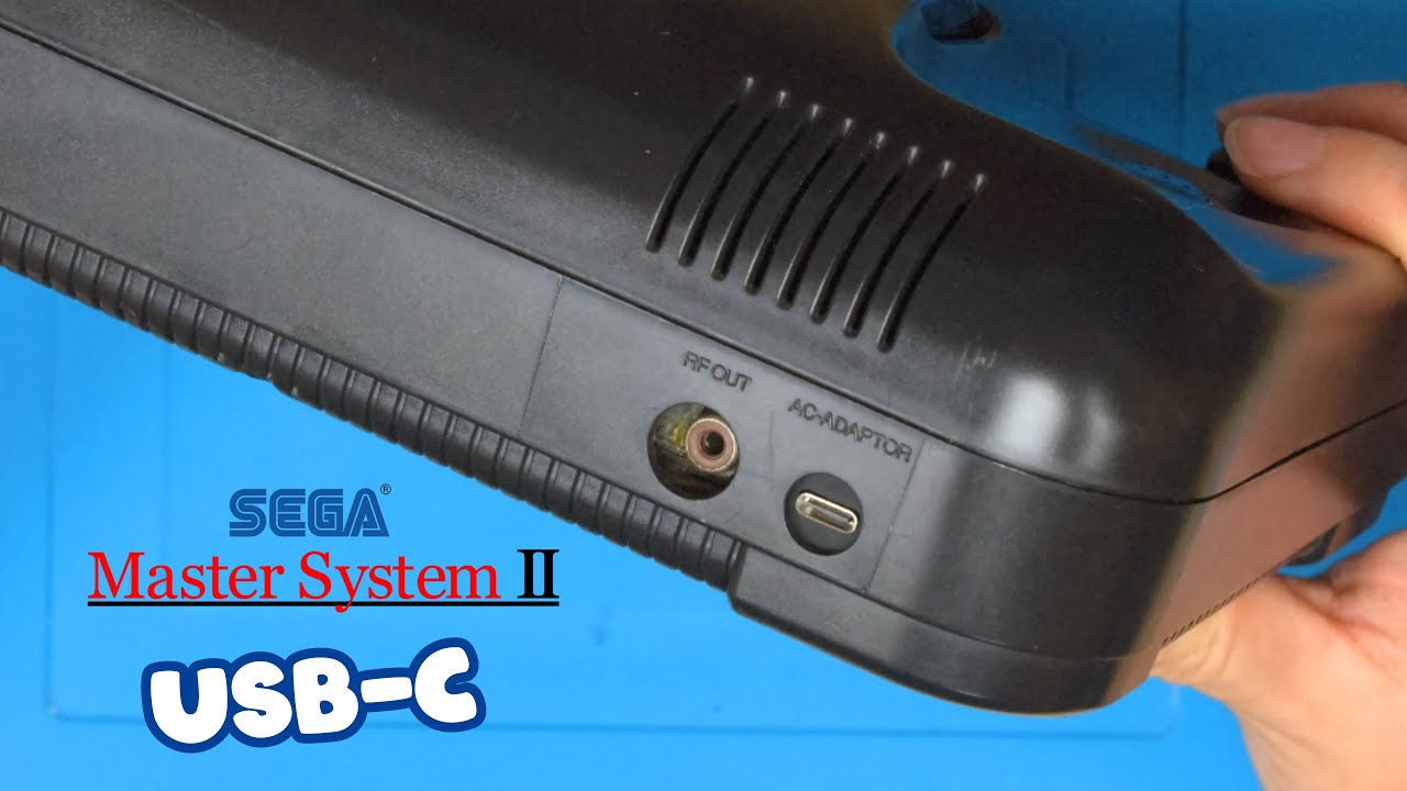 Вам нужен этот мод USB-C для Master System 2! (USB-C CleanPower)