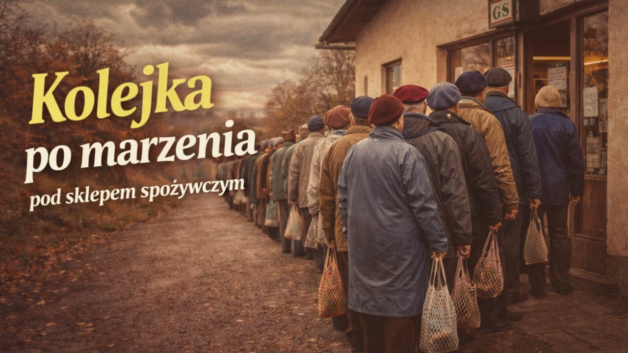 Kolejka po Marzenia pod Sklepem Spożywczym | Nostalgiczna Piosenka PRL | Polski Szlagier Folk