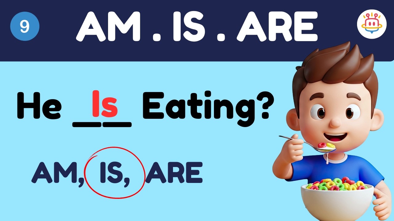 AM IS ARE Quiz | Choose the Correct Verb | English Grammar for Kids