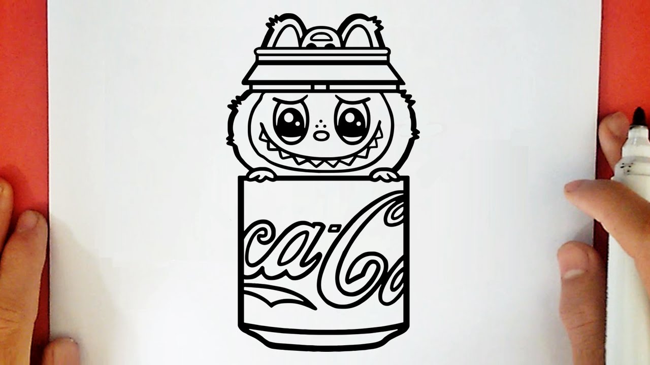COMMENT DESSINER LABUBU COCA-COLA KAWAII