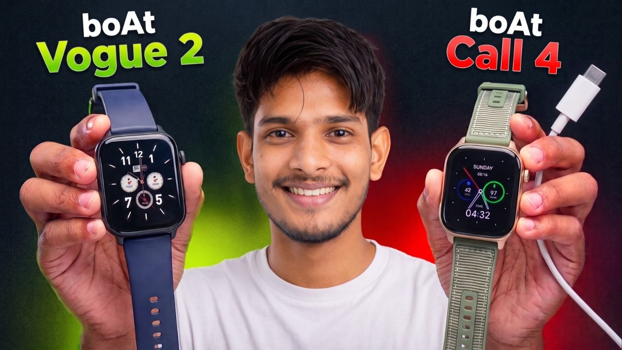 Best Smartwatch Under ₹1500 🔥 boAt Ultima Vogue 2 & Storm Call 4 (Type-C!)