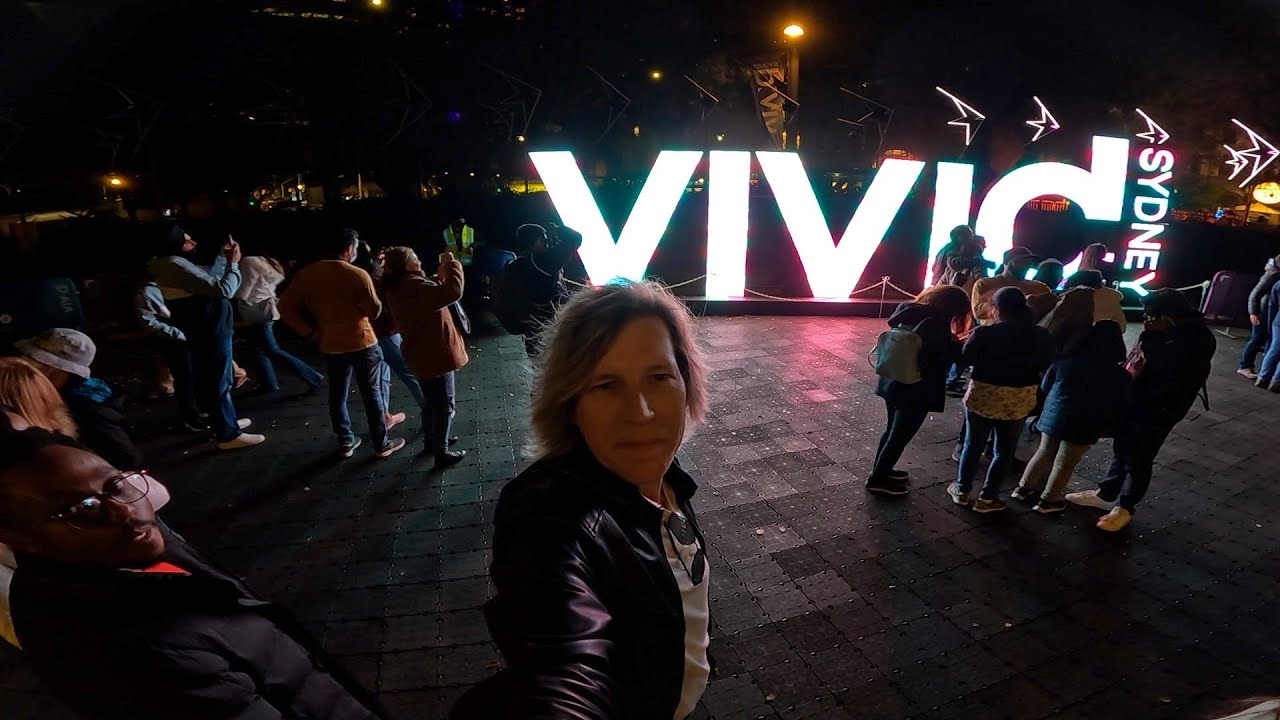 Vivid Light Show In Sydney Australia