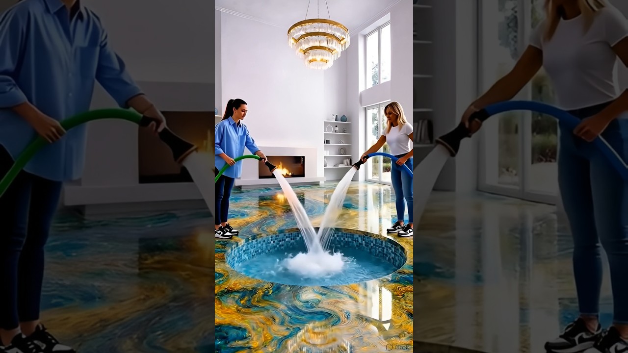 This Floor Transformation Feels Illegal 😳🔥#shorts #floor #renovation #interiordesign