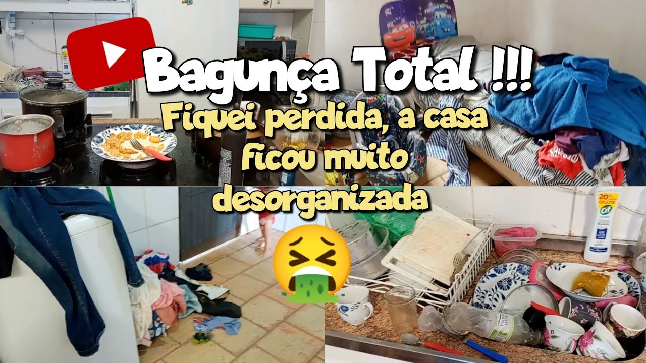 Faxina pesada na casa toda a casa ficou em uma Bagunça Total