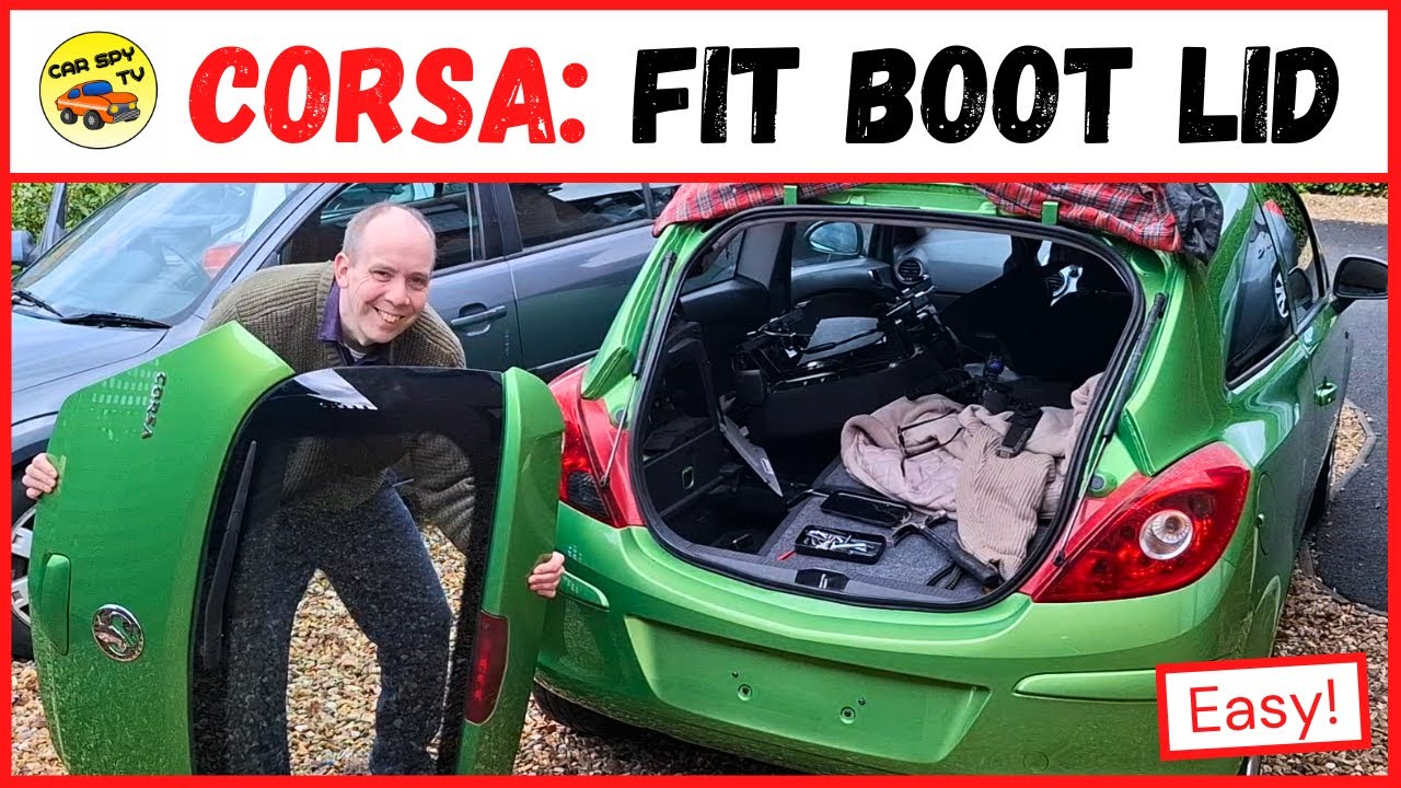 Vauxhall Corsa D: How To Remove Tailgate / Boot Lid (Opel Corsa D)