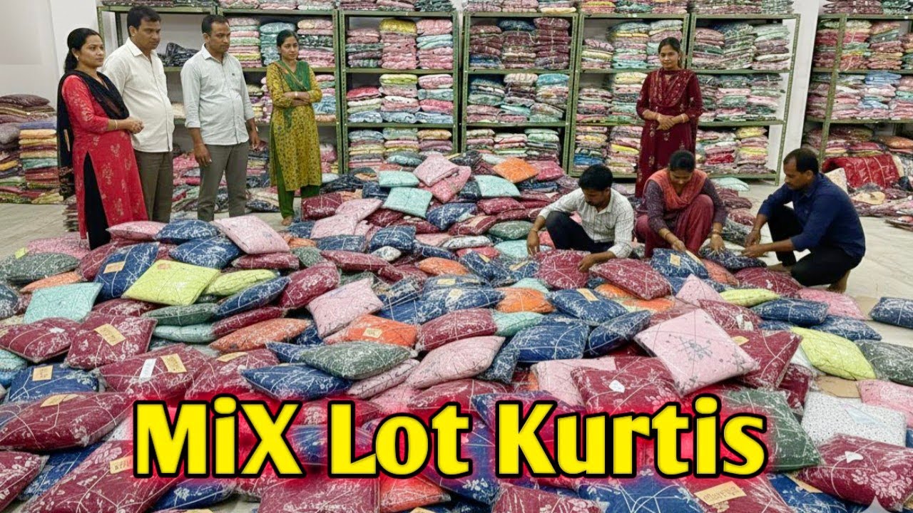 Branded Kurti लो Mix Lot में 900 का सेट 300 में,हर एक पीस की पूरी गारंटी Jaipur Lot Kurti Wholesaler