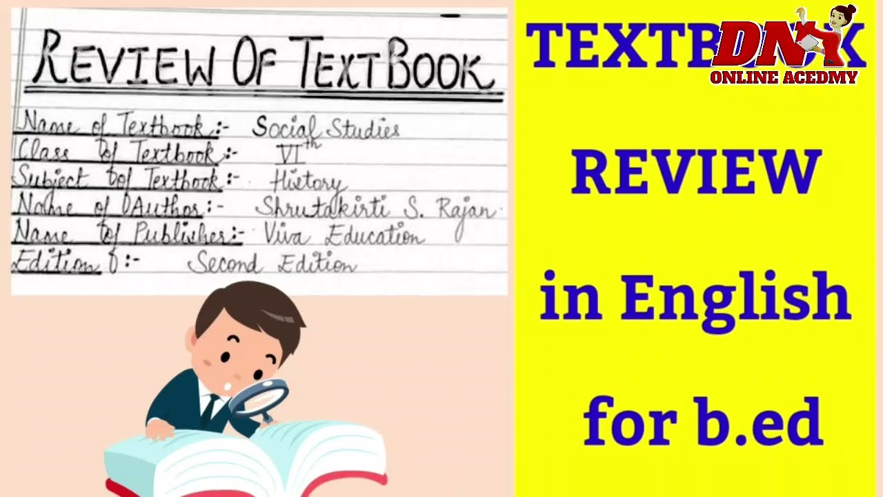 history text book review in English class 6th  social studieb.ed./book review