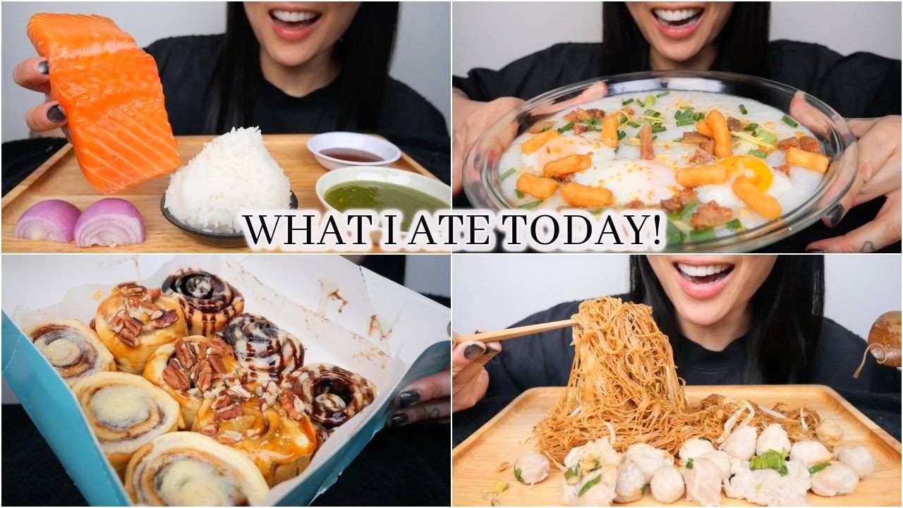 WHAT I ATE TODAY (ASMR EATING SOUNDS) NO TALKING | SAS-ASMR