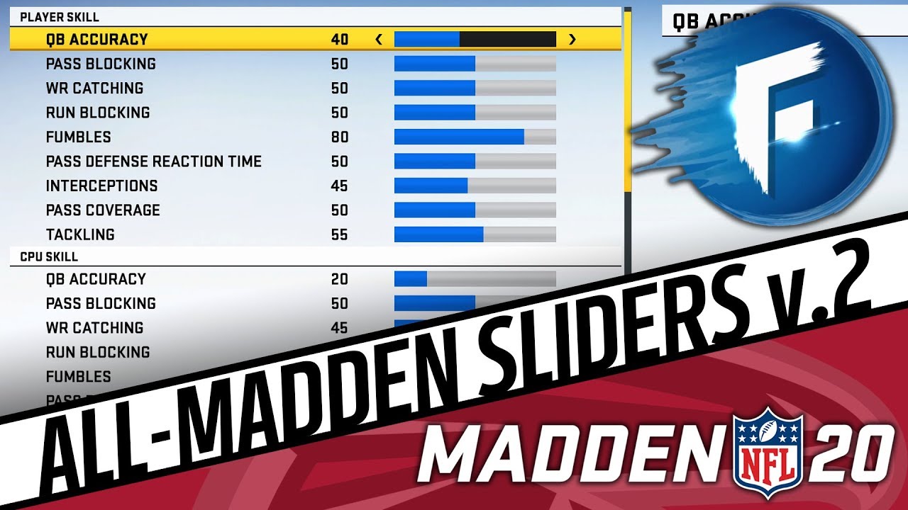 Madden 20 All-Madden Sliders & Franchise Settings (v.2)