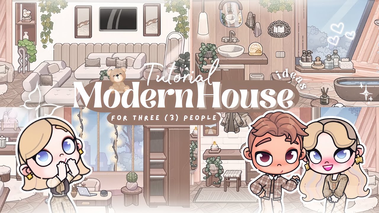 𝜗ৎ ₊˚ MODERN HOUSE IDEAS TUTORIAL | 1st & 2nd FLOOR ⋆˚꩜｡