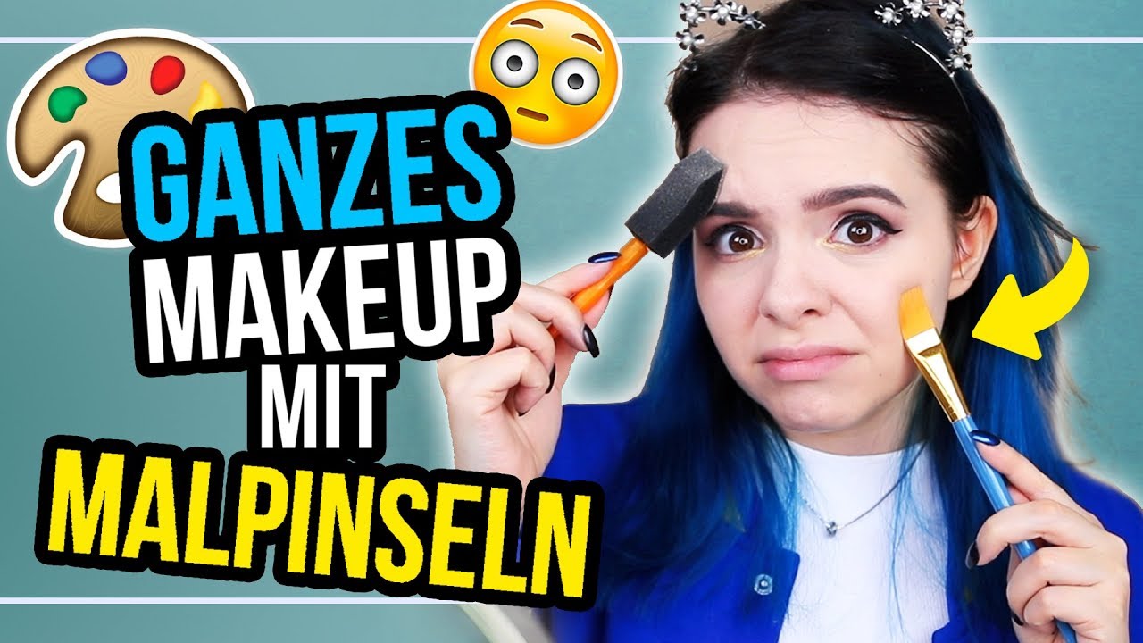 GANZES MAKEUP mit KÜNSTLERPINSELN! 😳