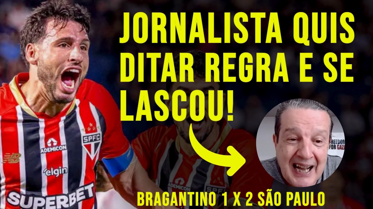 JORNALISTA TENTA DITAR REGRA PARA TORCIDA DO SÃO PAULO E PASSA VERGONHA!