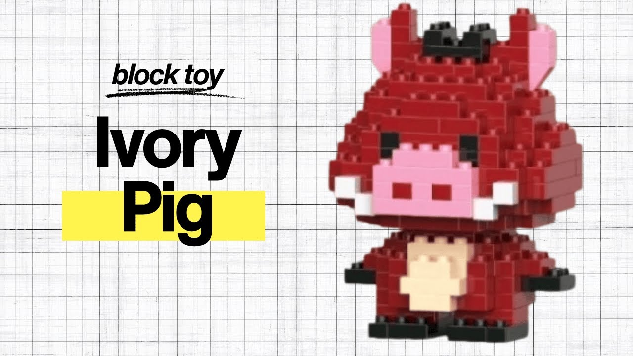 Cute Pig Block Toy M3034 🤍 | Easy Assembly Tutorial
