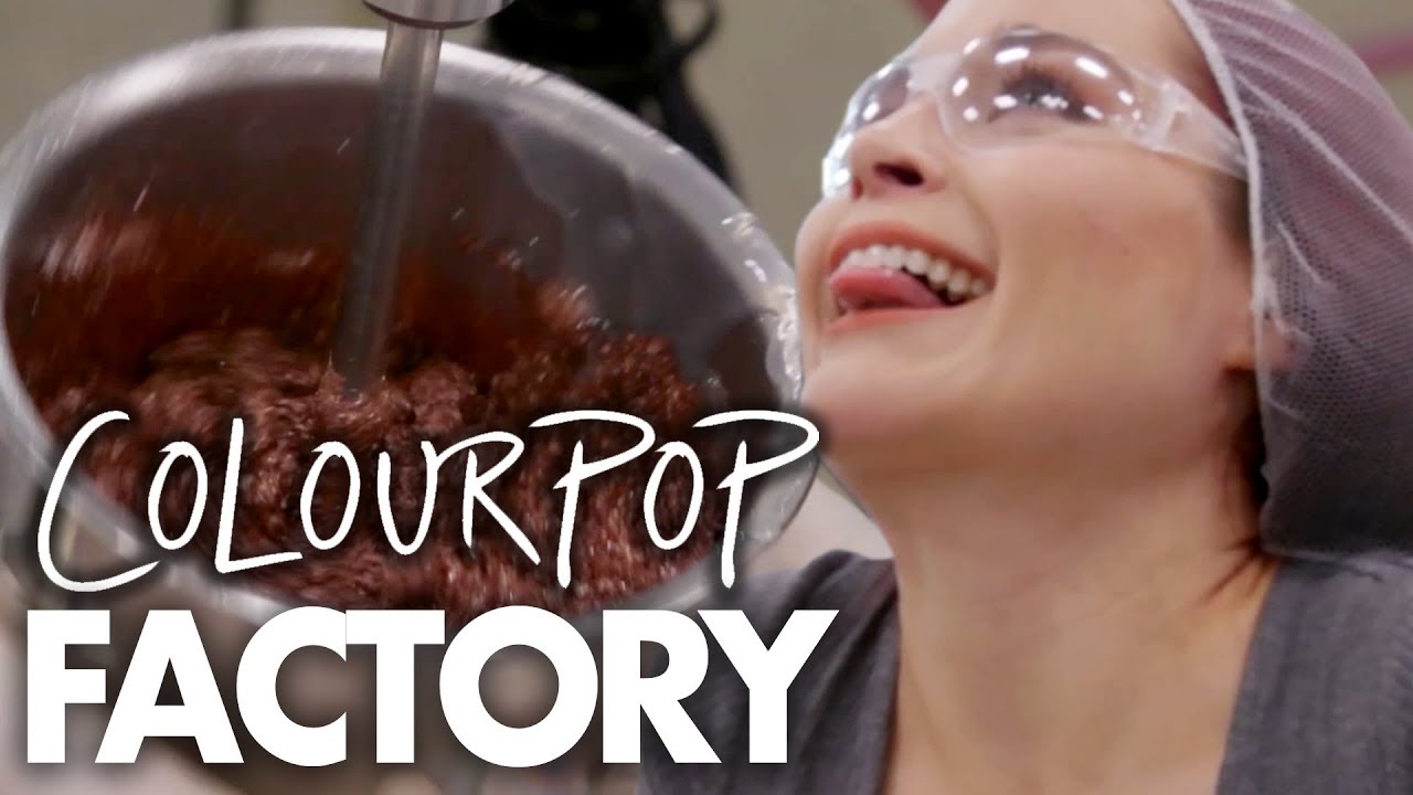 Making Eyeshadow at ColourPop HQ!  (Beauty Trippin)
