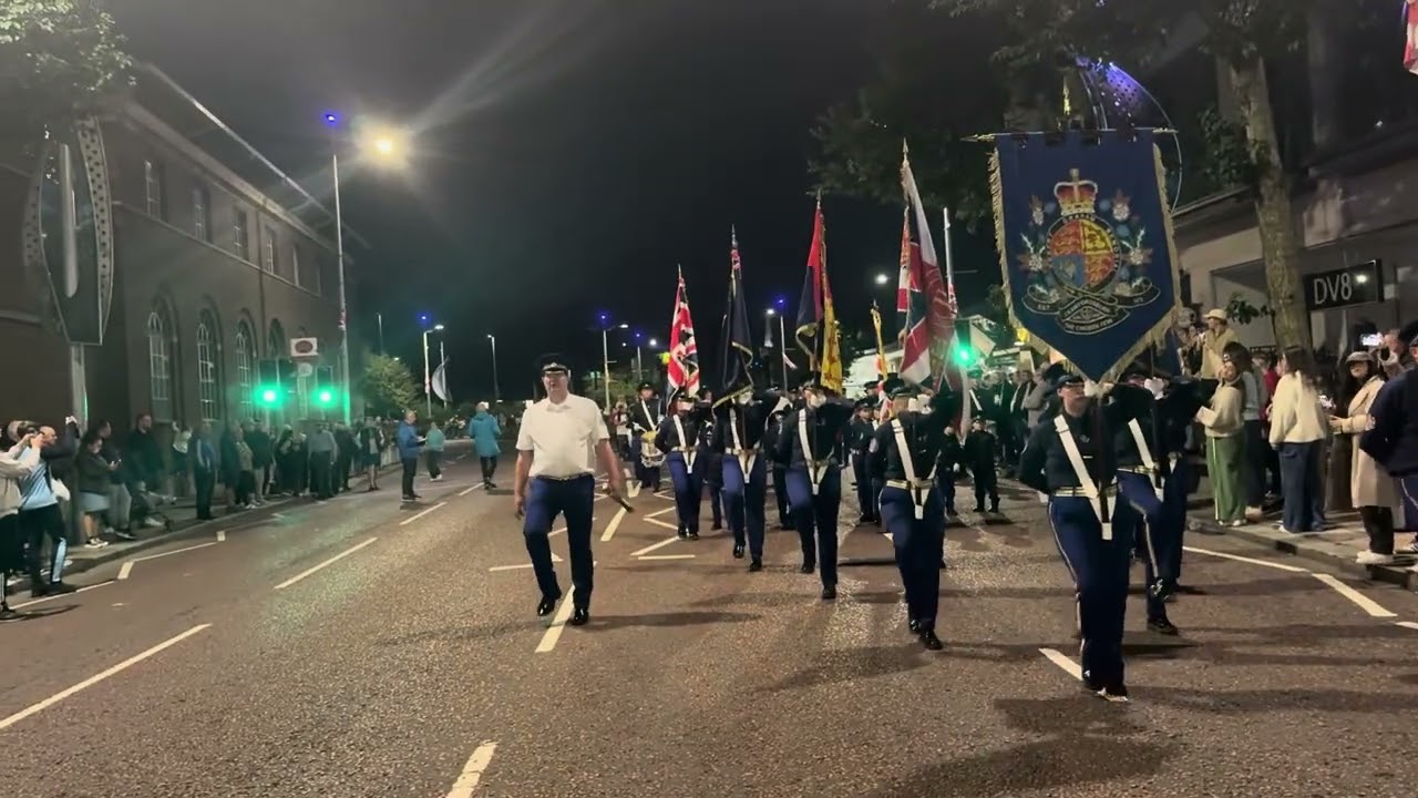 Robert Graham Memorial parading in Bangor for  Bangor Protestant Boys annual parade 2025 (Full Clip)