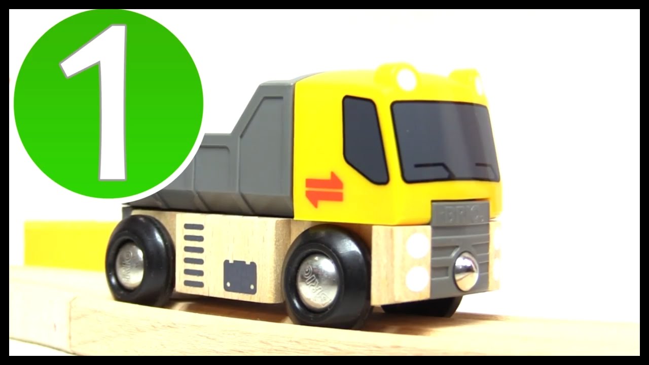 BRIO Toys CONSTRUCTION SITE! Learn Numbers (1) Learn to Count Trucks & Railway Trains