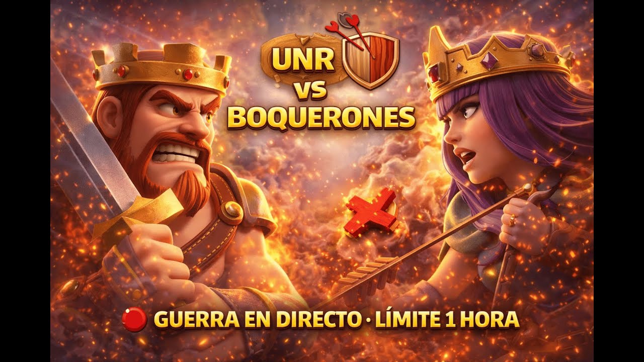 UNR vs Boquerones en DIRECTO | Guerra de clanes Clash of Clans TH18