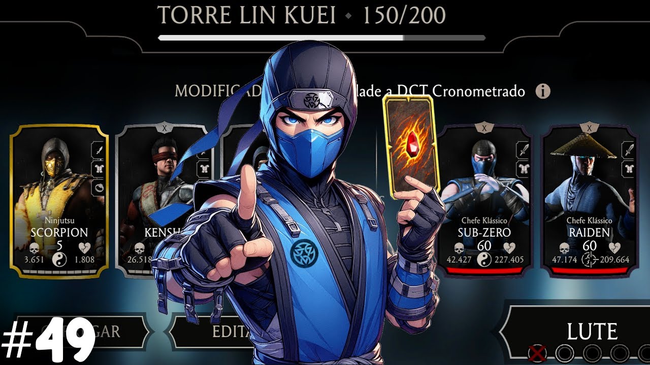 Ganhei mais um Diamante na GF | Abri Pacote da GF 10 | Luta 150 Torre Lin Kuei | EP 49 |  MK Mobile