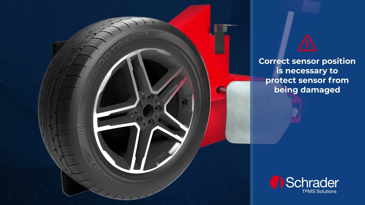Dismounting Schrader's TPMS EZ-sensor with Clamp-in Adjustable Angle Valve