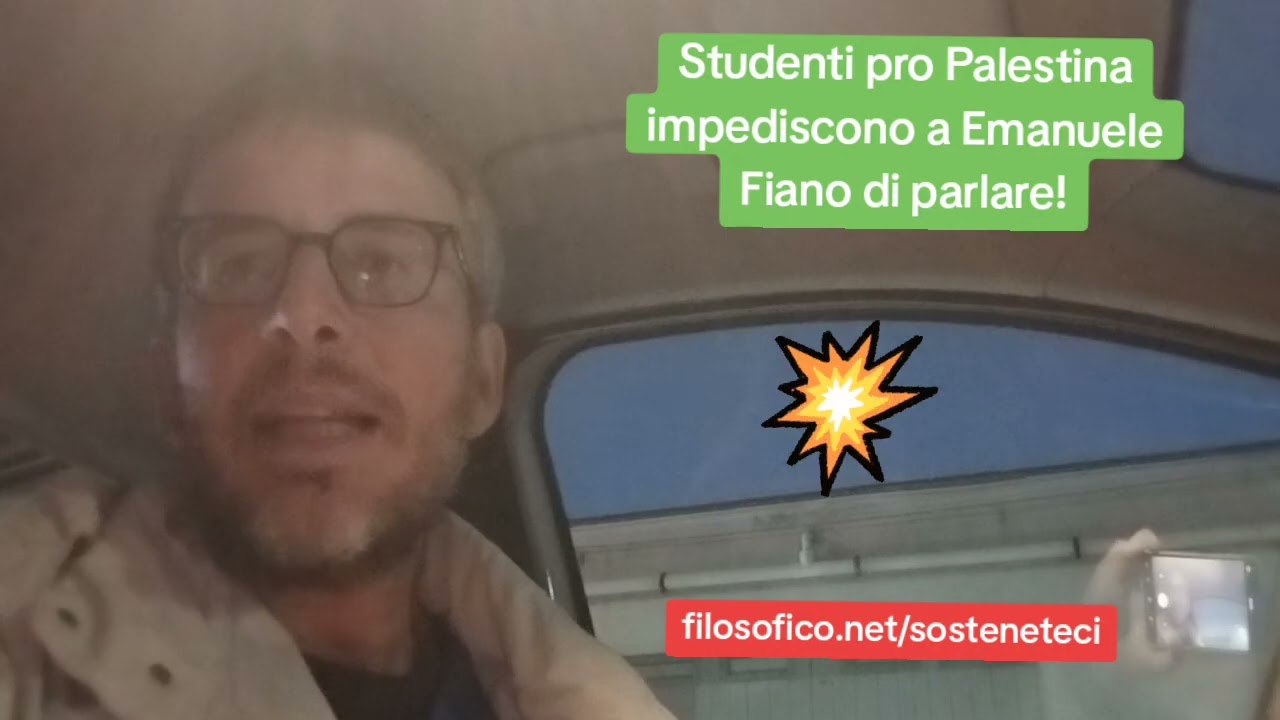 DIEGO FUSARO: Studenti pro Palestina impediscono a Emanuele Fiano di parlare!