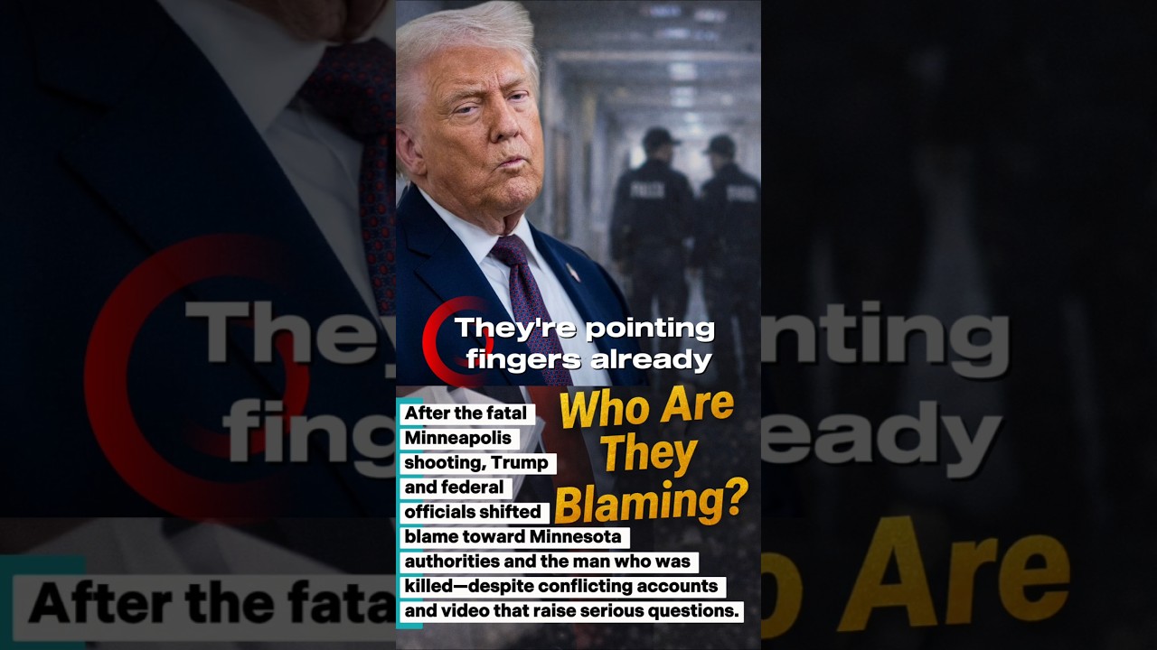 Trump, Federal Officials Shift Blame After Minneapolis Shooting 