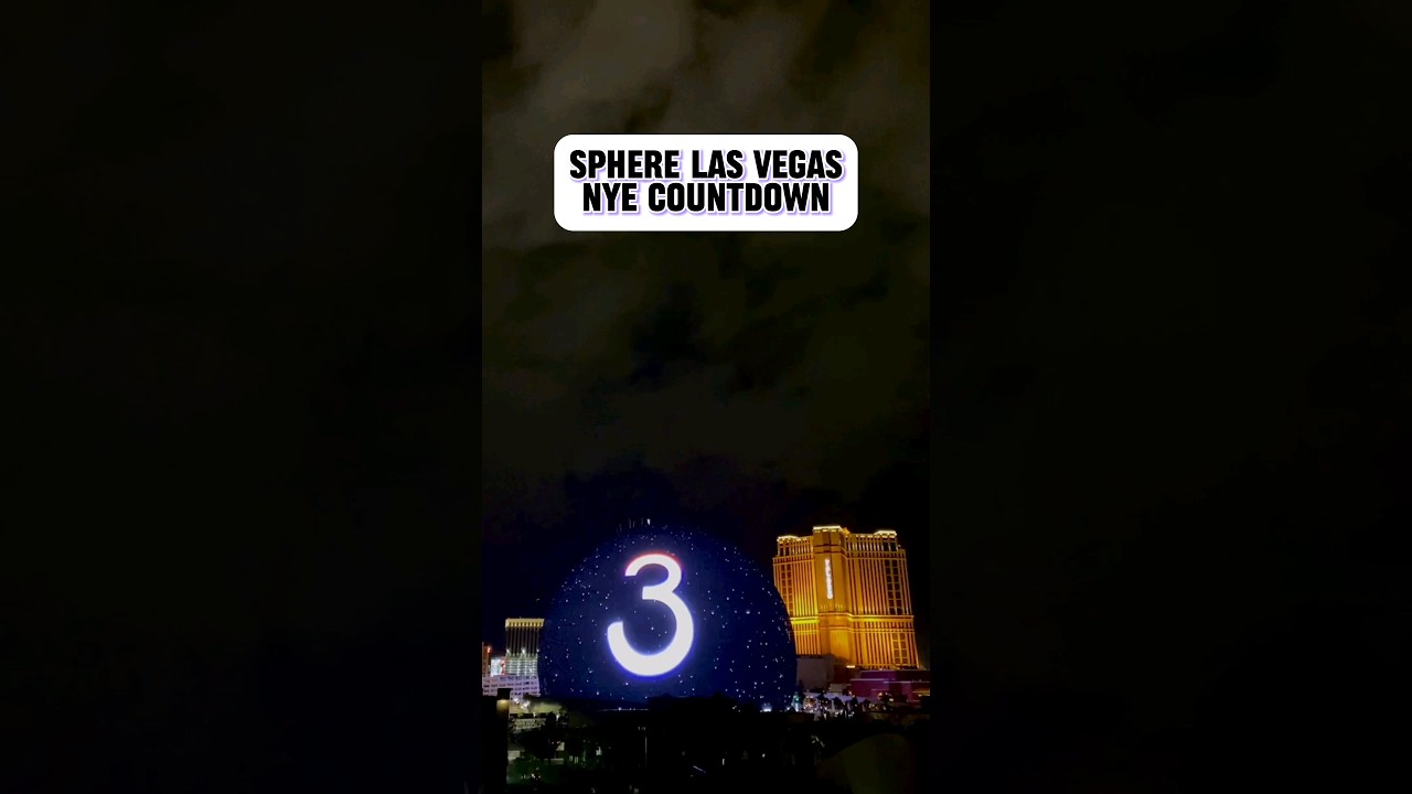 SPHERE Las Vegas NYE count down to 2024