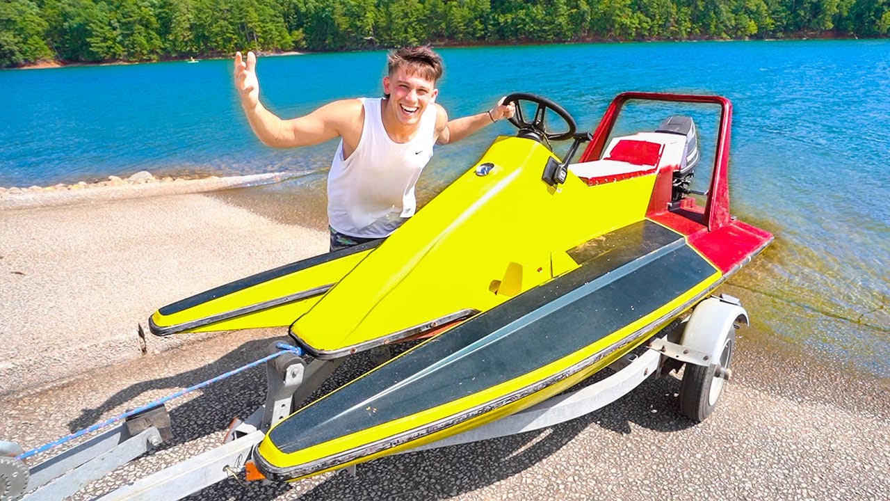 I bought a MICRO SPEED BOAT SCOOTER from 1989!! (OFF FACEBOOK MARKETPLACE)