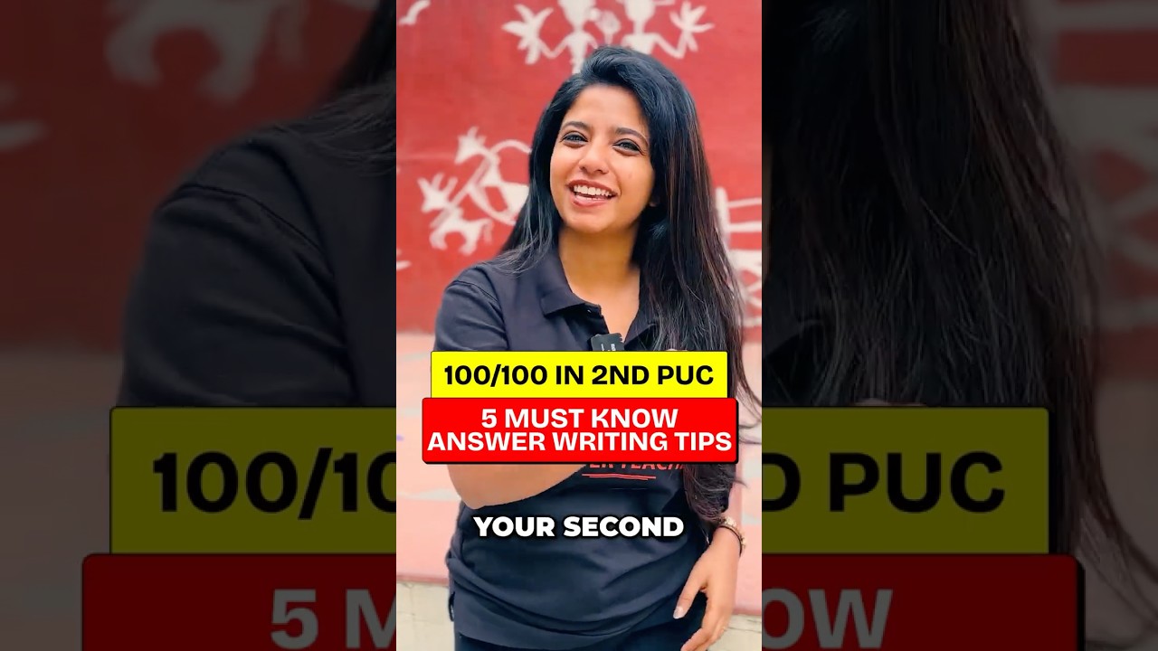 🔥 5 Answer Writing Tips for 2nd PUC Boards 2026 | Score Full Marks 💯🚀
