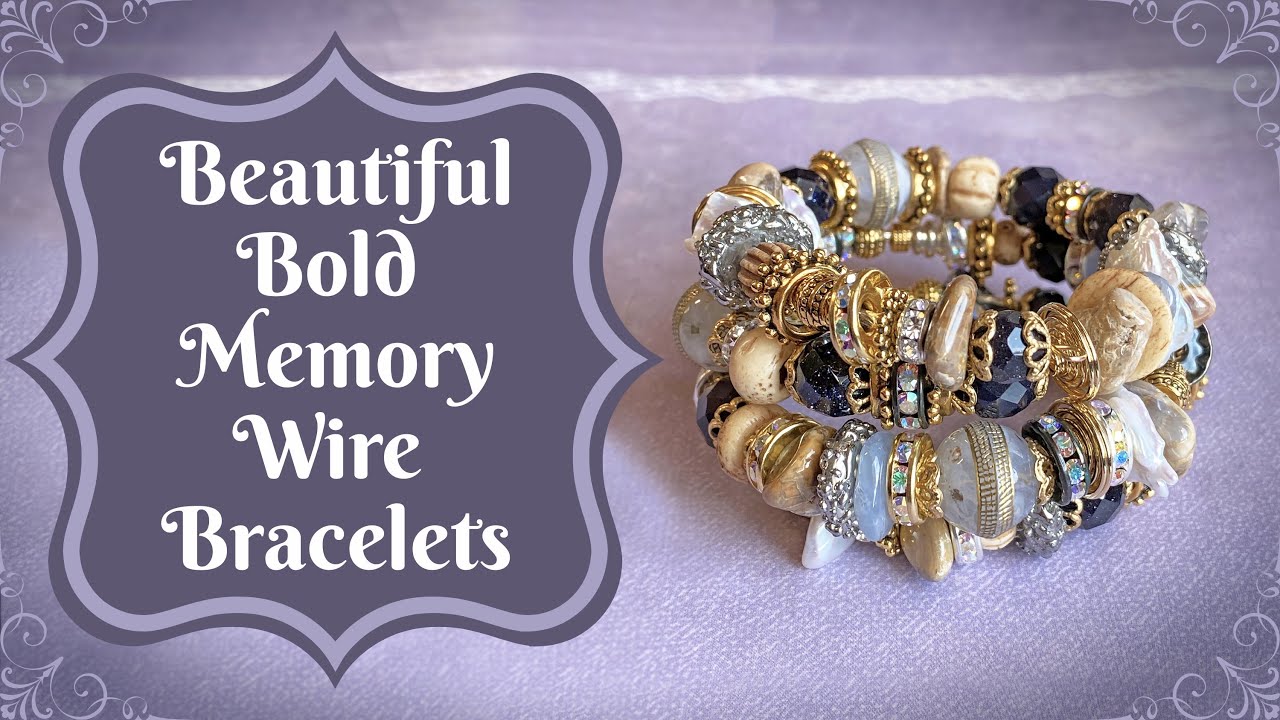 How to Make Beautiful Memory Wire Bracelets