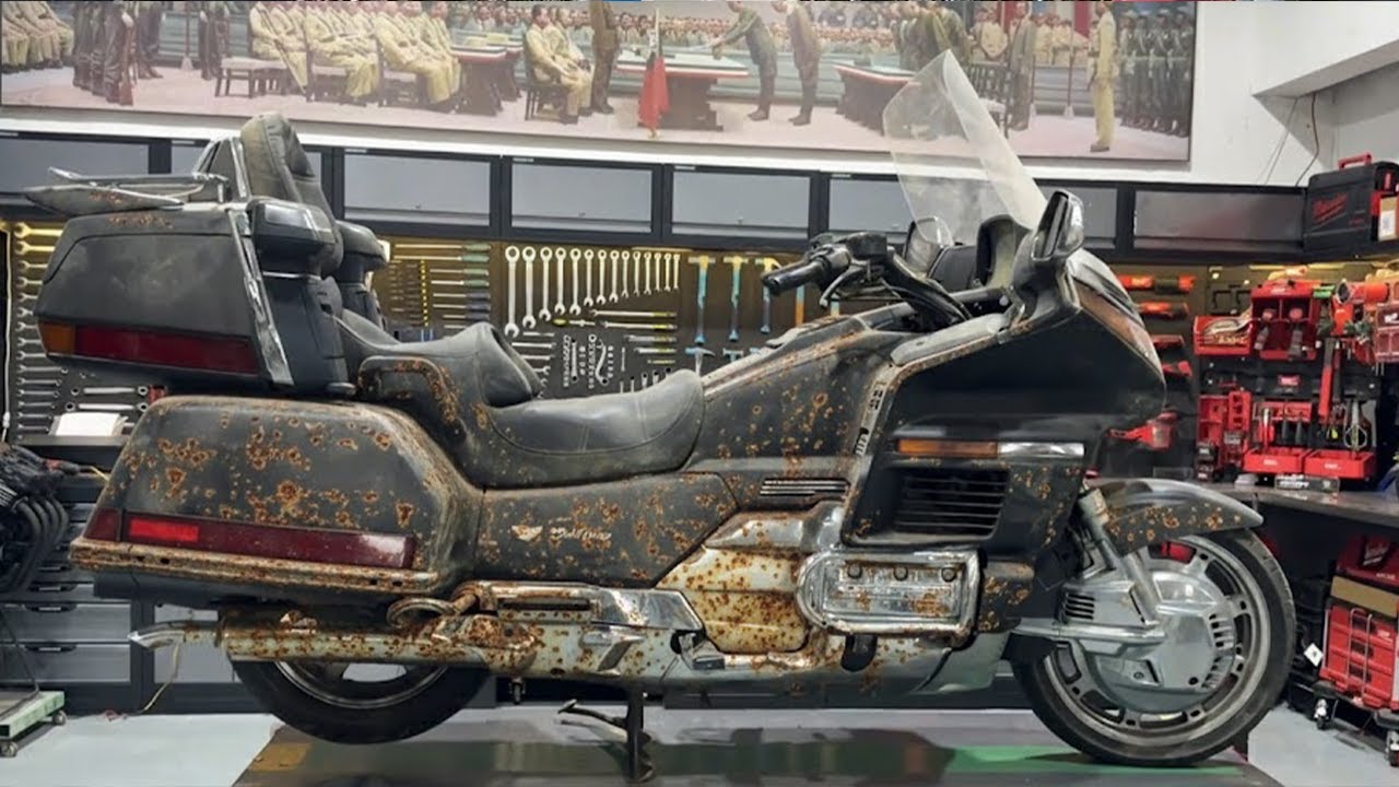 Восстановление Honda Gold Wing GL1500 1988 года выпуска. Полная трансформация.