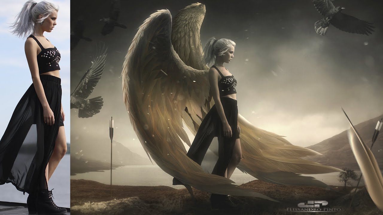 Tutorial Photo Manipulation Fantasy Angel