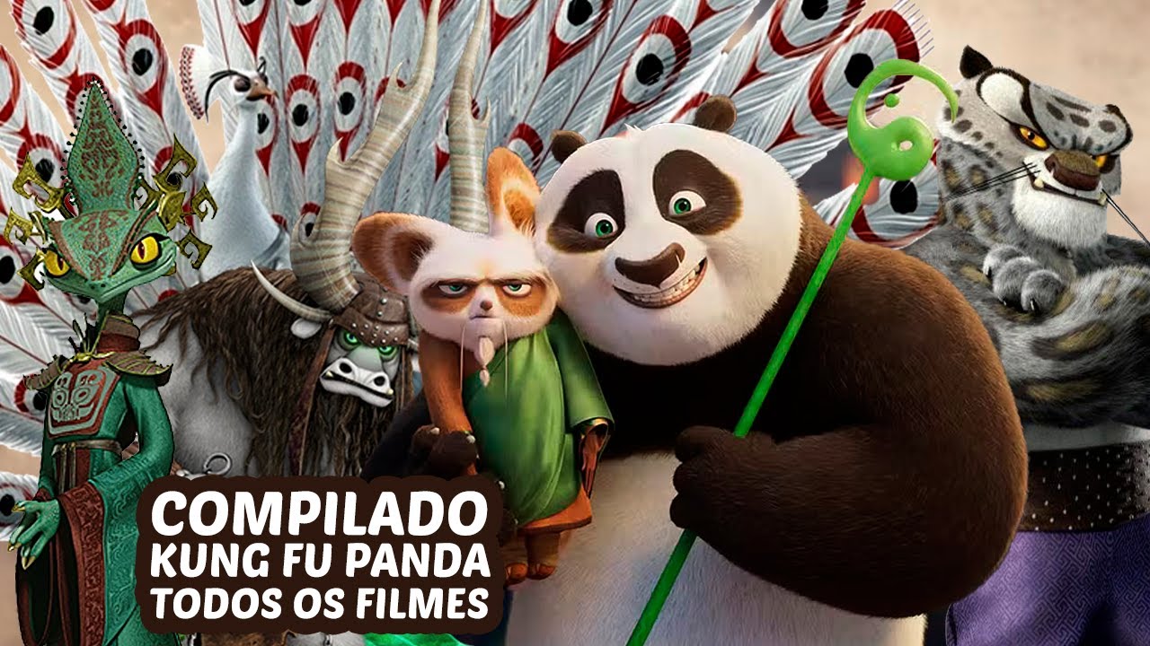 MARATONA KUNG FU PANDA | Melhores Momentos dos Cinco Furiosos e do Dragão Guerreiro