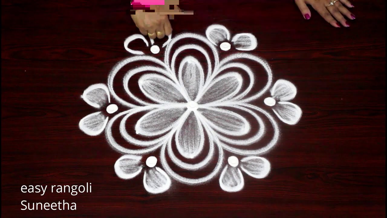 2 daily rangoli & kolam designs || easy muggulu