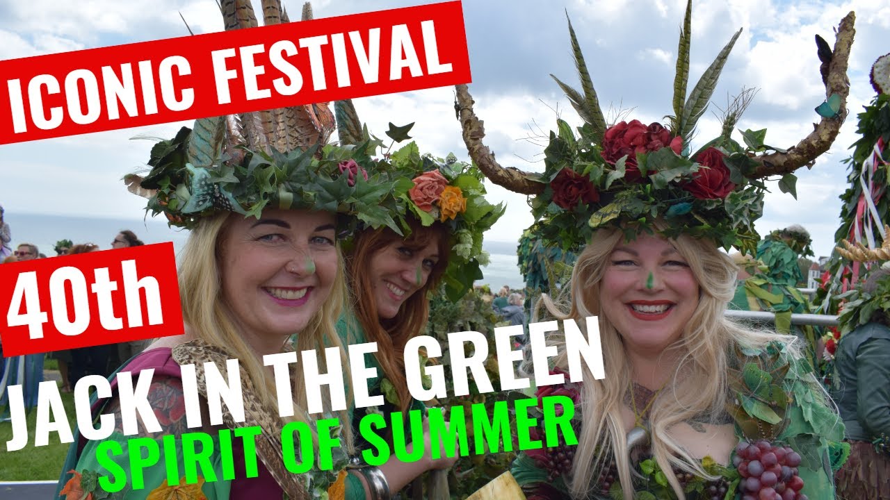 Iconic Hastings Traditional Festival-Jack In The Green🇬🇧🌿🍀☘️🍃💚🍃🍃