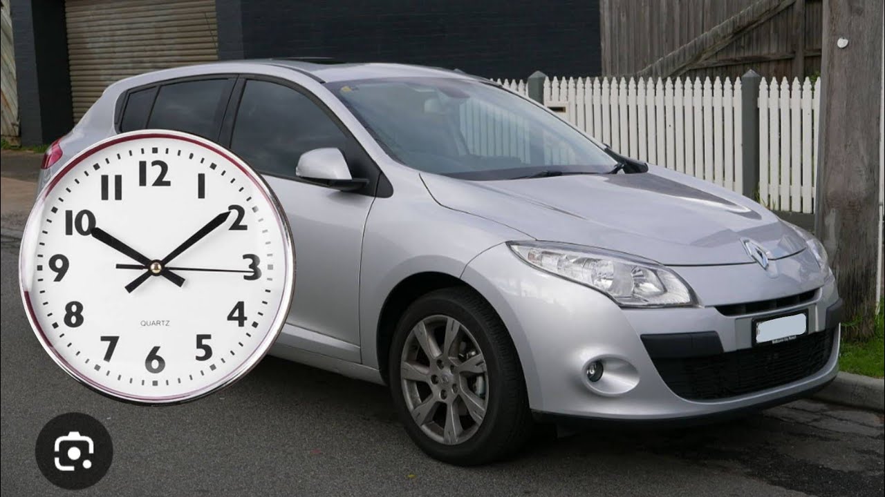 Jak ustawić godzinę RENAULT MEGANE 3 III ustawienie godziny zegarka czasu zegara