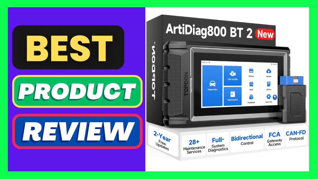 TOPDON Scanner AD800BT V2.0, Bidirectional Scan Tool, Full Systems