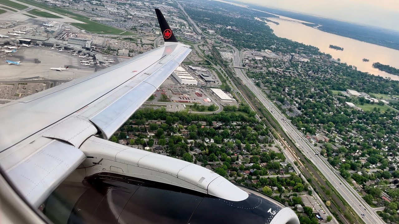 Air Canada Express Embraer 175 Evening Takeoff from Montréal Trudeau | YUL-ATL