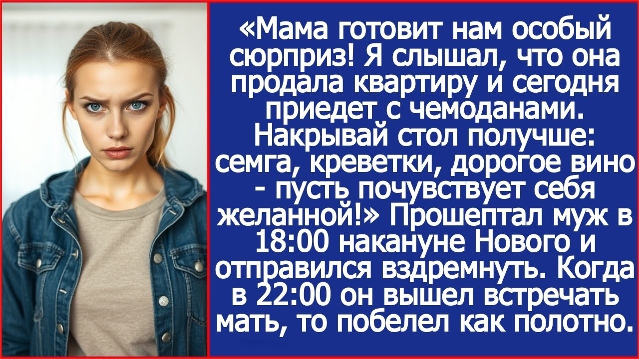 Муж заставил купить семгу и вино для свекрови, которая продала квартиру и едет жить к нам.