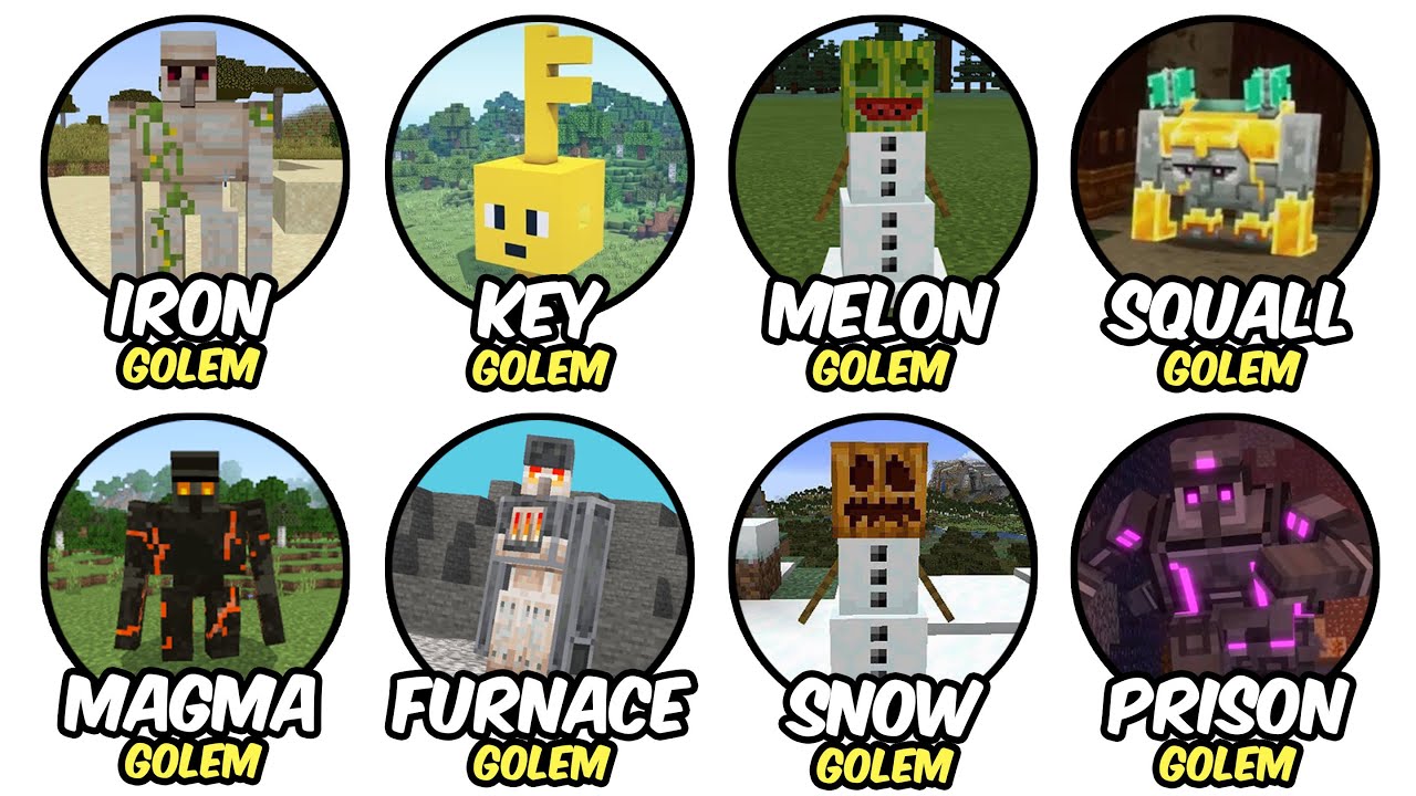 Every Minecraft Golem EVER Explained in 18 Minutes