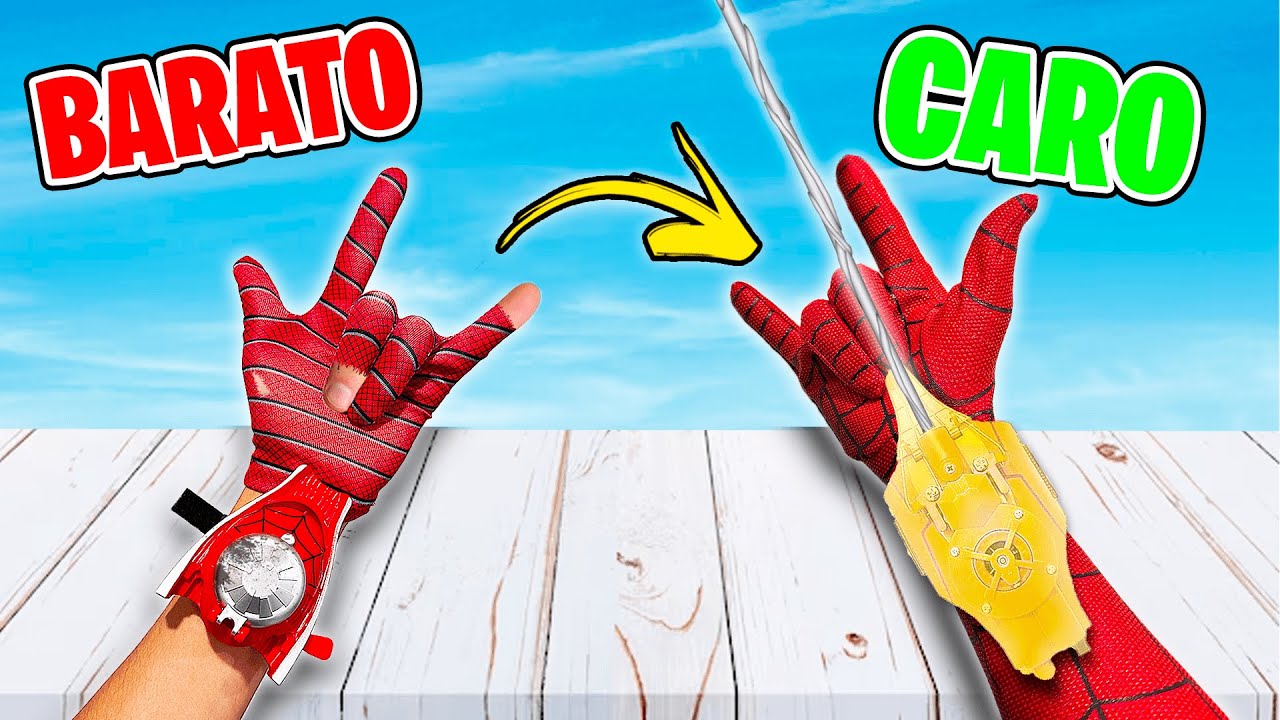 &iexcl;LANZA TELARA&Ntilde;AS DE SPIDERMAN BARATO VS CARO! - IVANSPIDEY