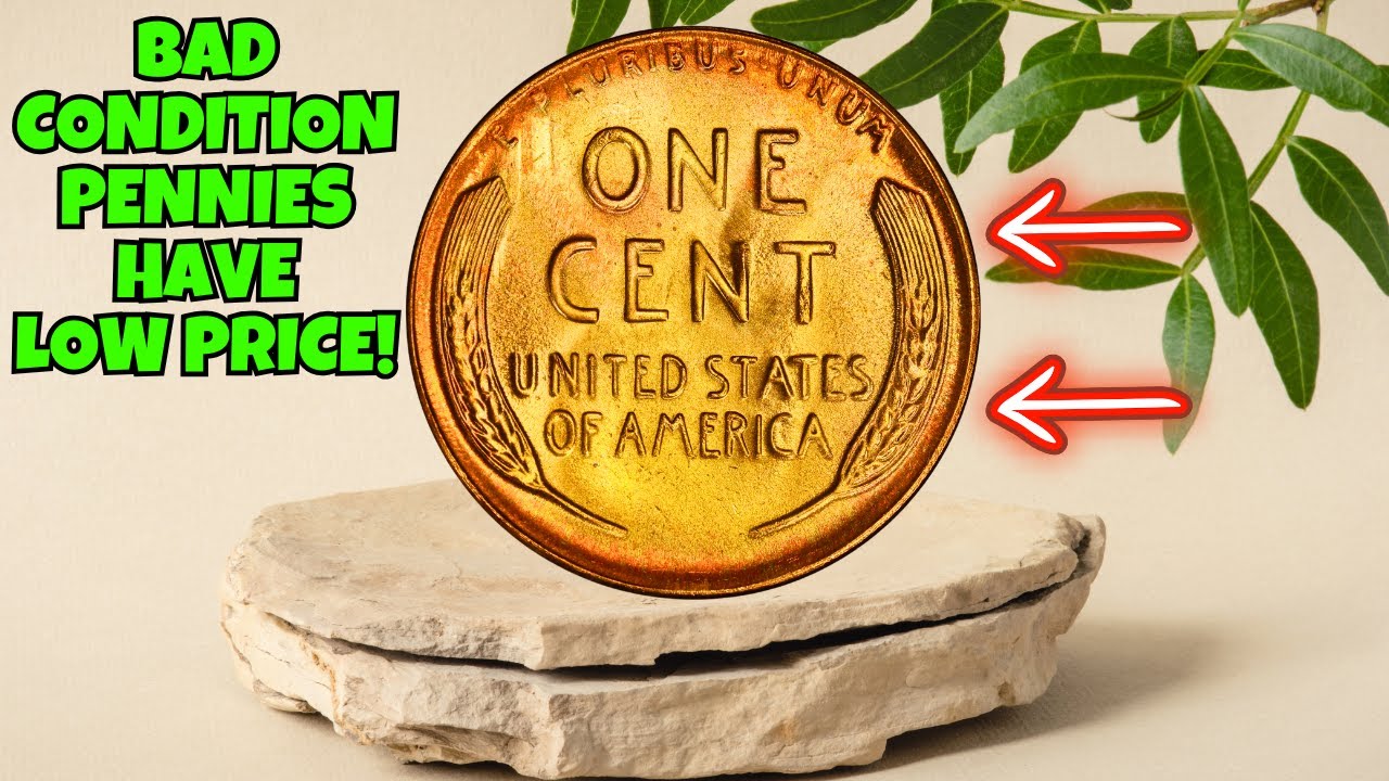 10 BAD CONDITION PENNIES WORTH OVER $8 MILLIONS - DAMAGE COINS WORTH A LOT OF MONEY!