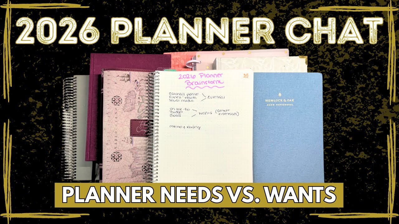 2026 Planner Thoughts: Brainstorming and Shopping my Stash