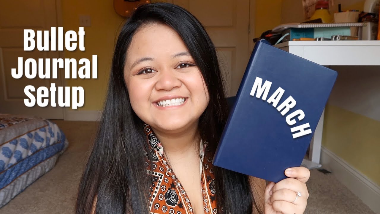 March 2020 BULLET JOURNAL SET UP! For Beginners ♡