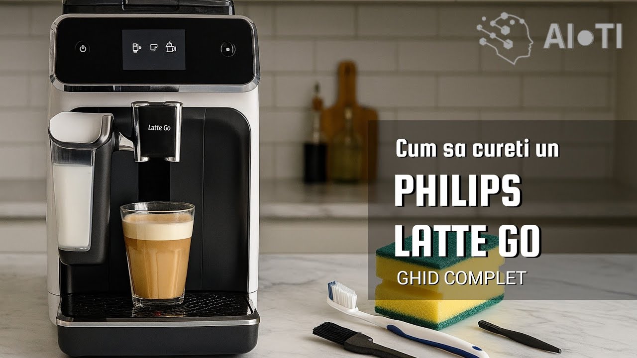 Cum sa cureti (+ instalare filtru de apa) un espressor automat Philips LatteGo - ghid complet