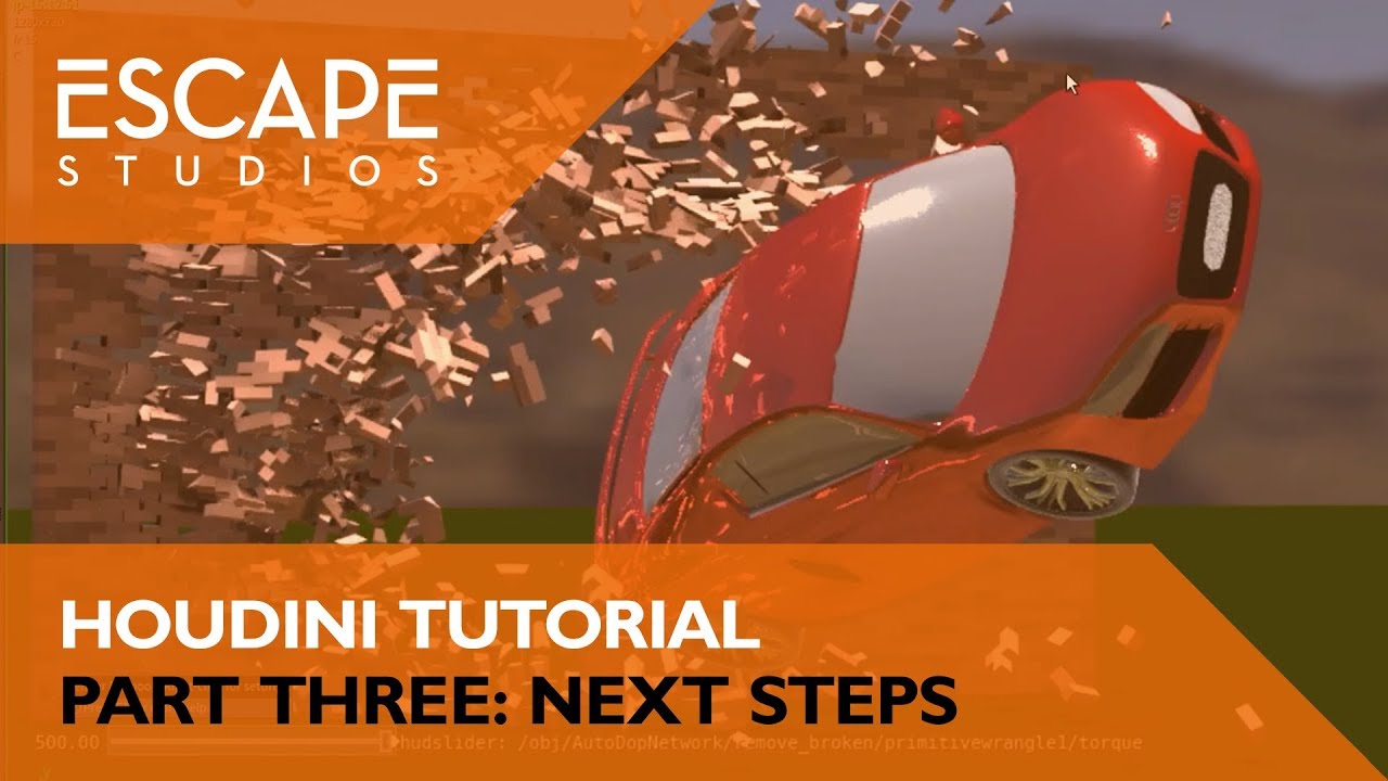 Houdini Tutorial. Brick Smash Part 3: Next Steps